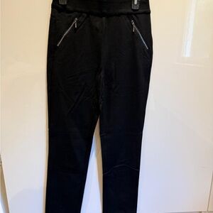 INC International Concepts Black Textured Pants